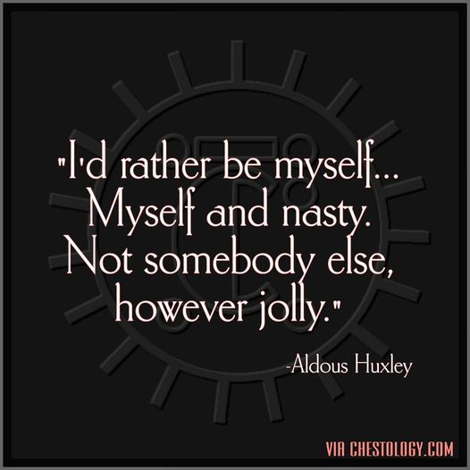 From The Chest: I'd Rather be myself...