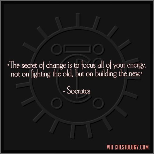 From The Chest: The secret of change is...
